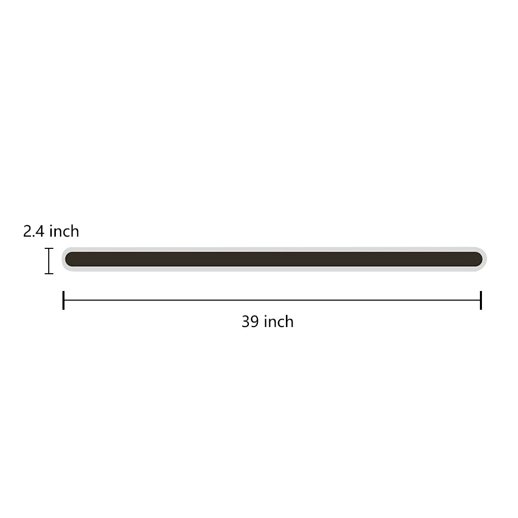 Minimalist Linear Wall Sconce — Black Wrought Iron and Acrylic, 40W LED, Horizontal or Vertical Mount, 3-Step Dimming