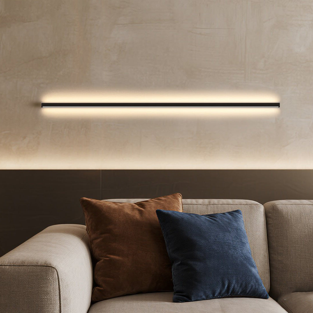 Minimalist Linear LED Wall Sconce — Aviation-Grade Aluminum, Stepless Dimming, 24" to 79"