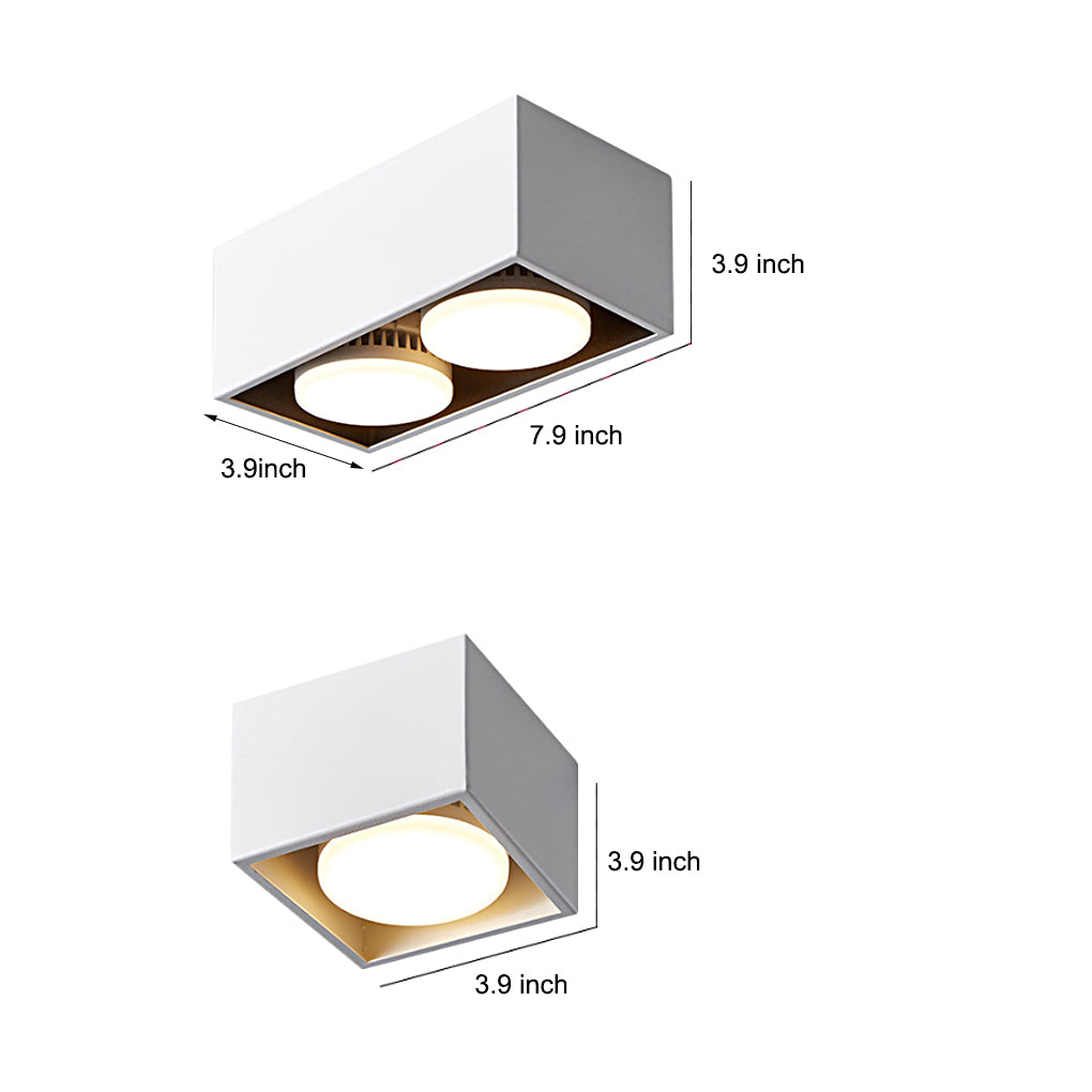 Detachable Surface-Mount Downlight Spotlight — Aluminum, GX53 LED, 3-Step Dimming, No Main Lighting