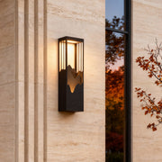 waterproof solar wall lamp with mountain scenery led up and down lighting for porches
