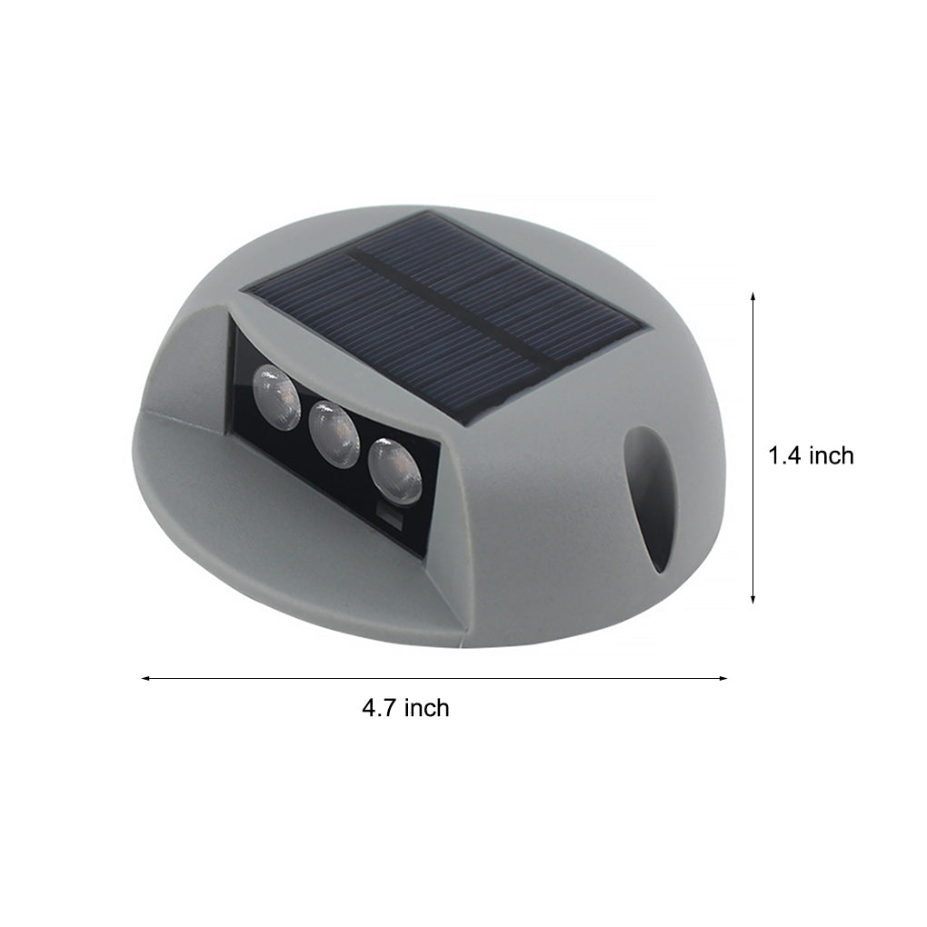 Solar Outdoor Step & Deck Light — ABS and Glass, LED 2W, IP65 Weatherproof, Warm White / Daylight
