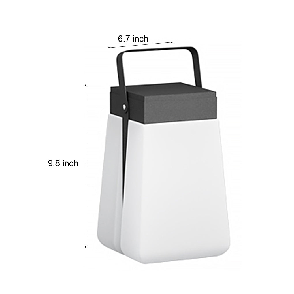 Portable Solar LED Outdoor Lantern — Stainless Steel, IP54 Weatherproof, 3000K Warm White, 5W