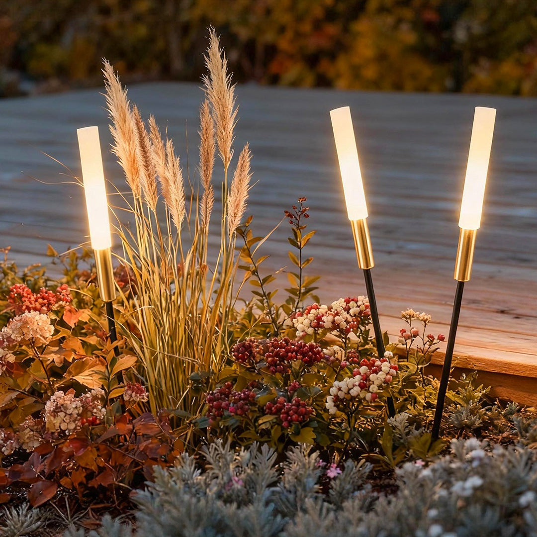 outdoor solar reed shaped lights waterproof led landscape lighting lawn lights
