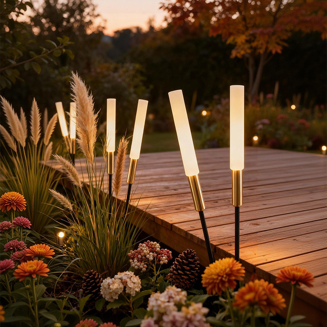 outdoor solar reed shaped lights waterproof led landscape lighting lawn lights