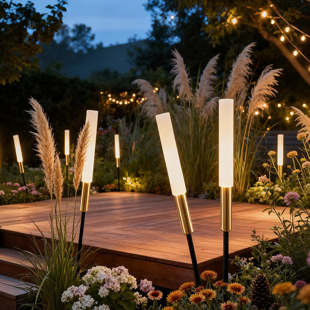 outdoor solar reed shaped lights waterproof led landscape lighting lawn lights