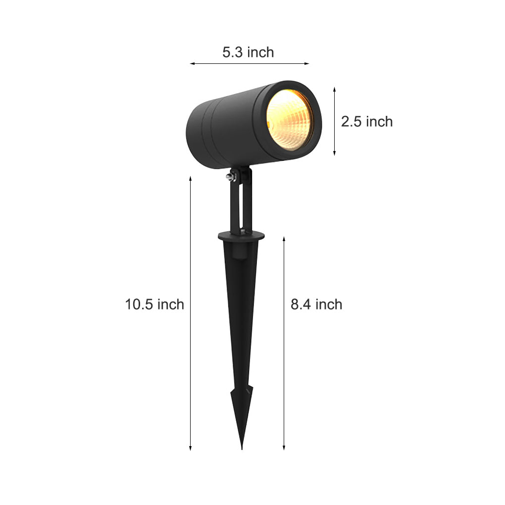 adjustable led spot lights for outdoor landscape decoration ground insert lighting for yards trees and lawns