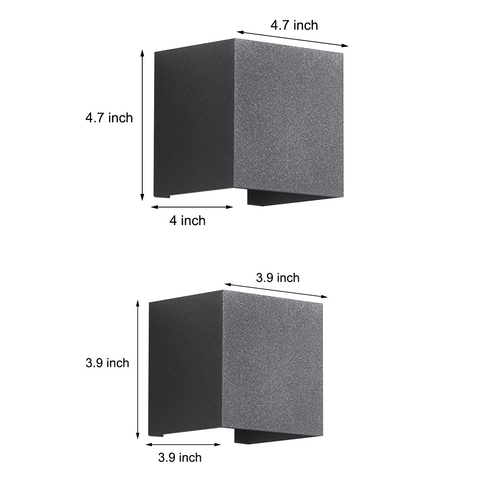 Adjustable Beam Up/Down Outdoor Wall Sconce — Aluminum Alloy and Glass, LED, IP54 Weatherproof
