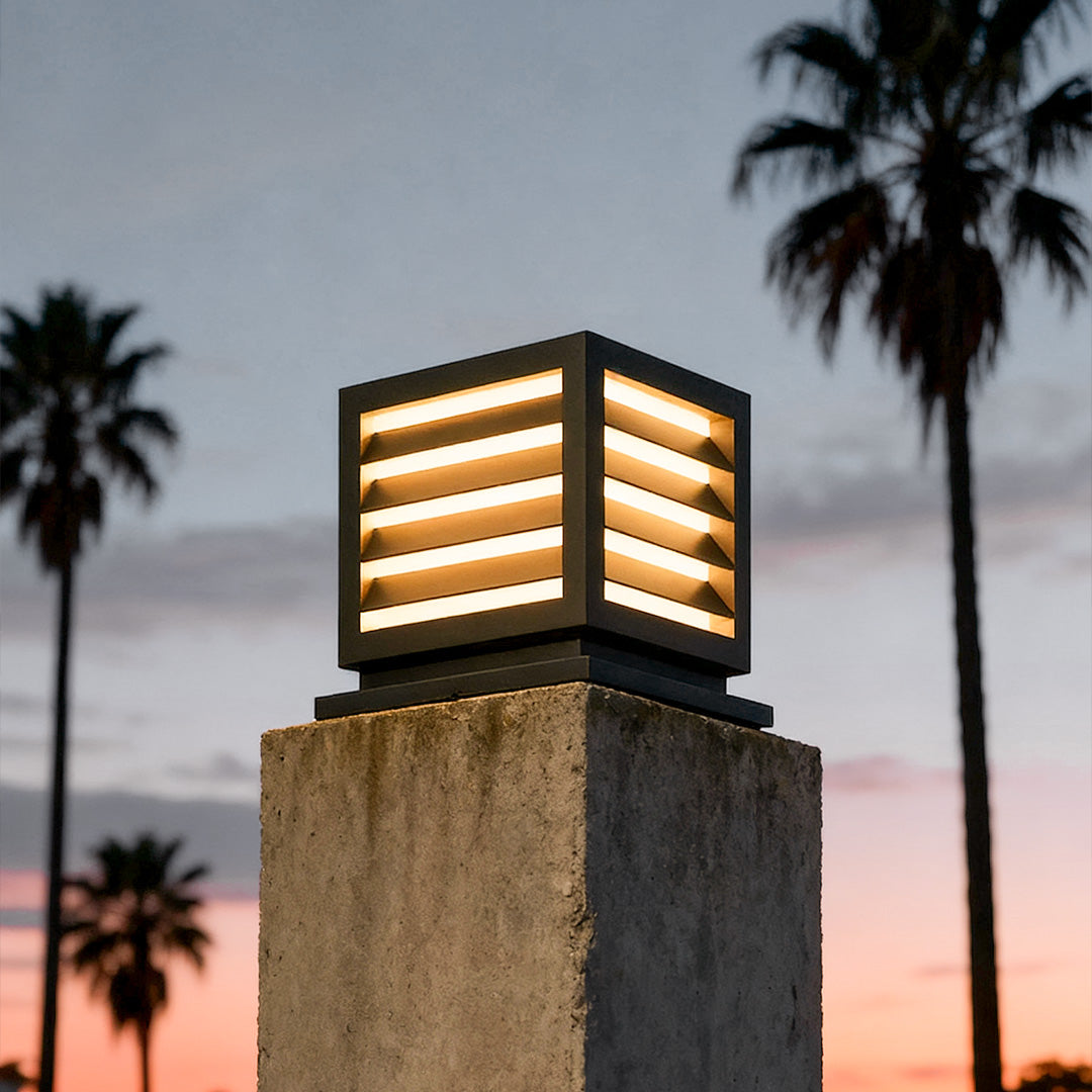 solar landscape decorative lighting outdoor waterproof led post lights