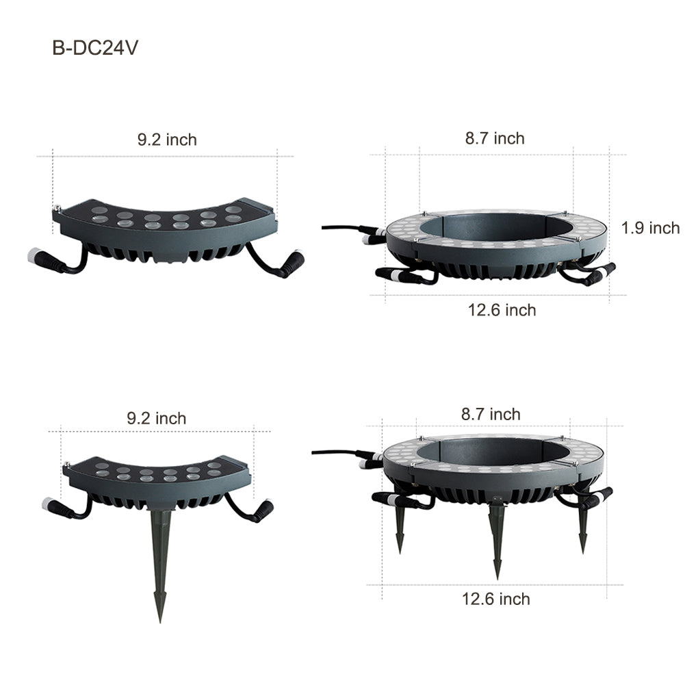 outdoor landscape lighting solid upward mounted led lights for trees