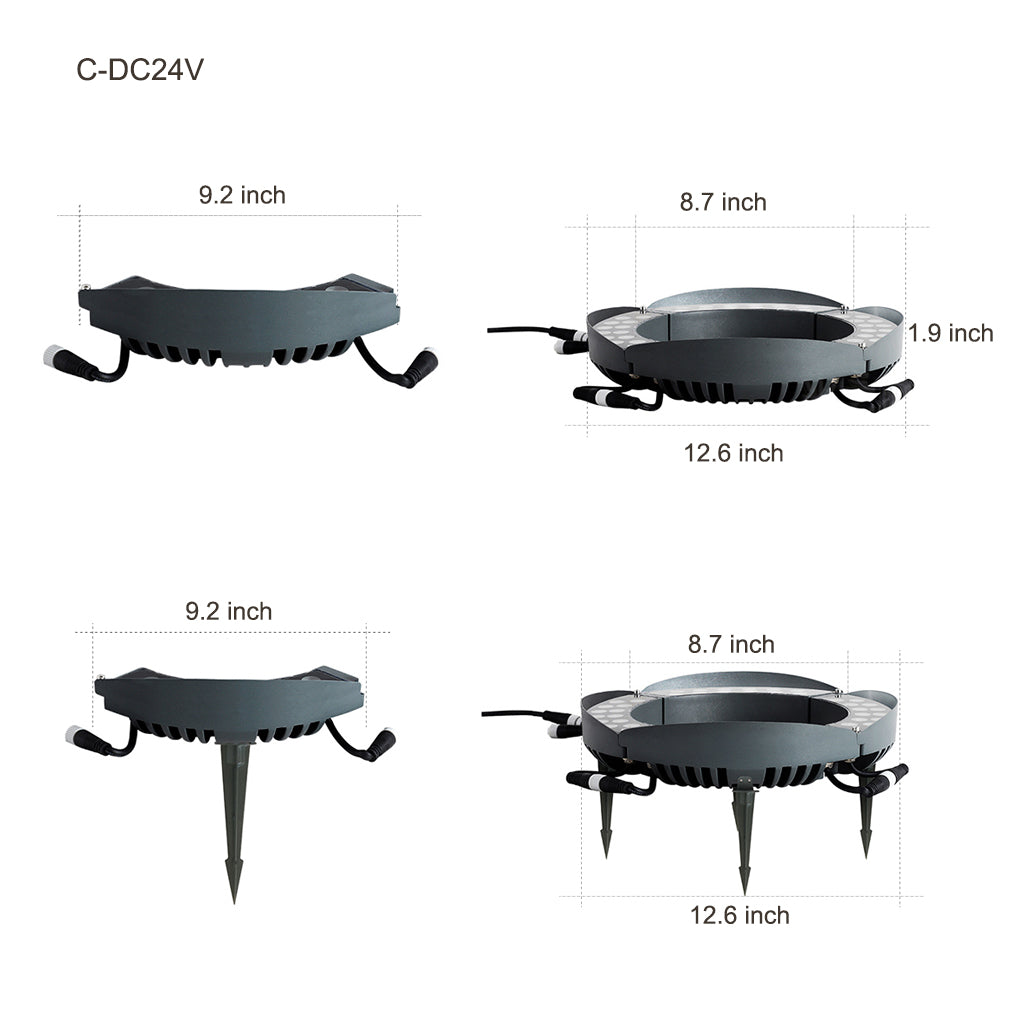 outdoor landscape lighting solid upward mounted led lights for trees
