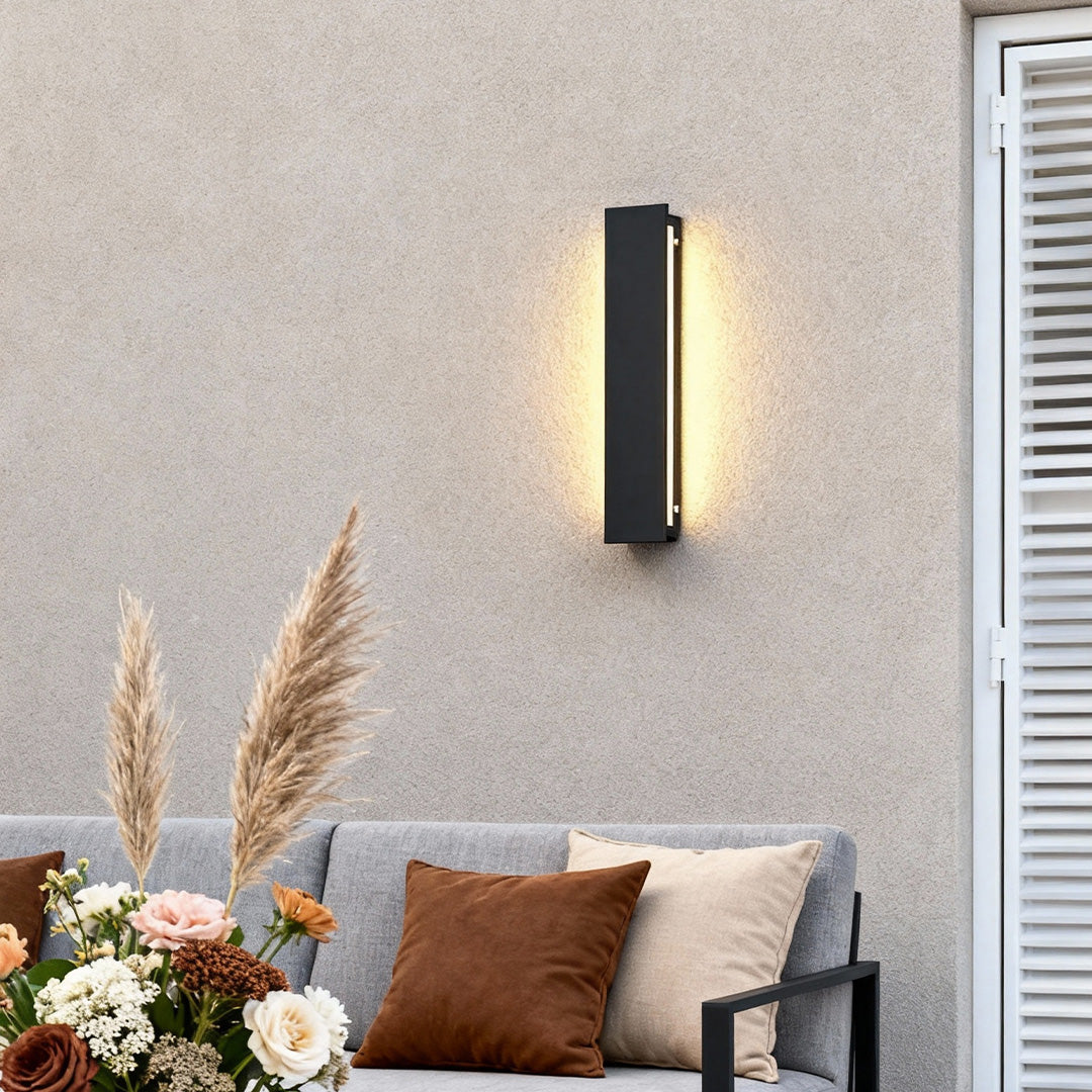 modern waterproof led rectangular wall lights for outdoor use