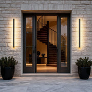 outdoor black long led linear wall lights led lighting solution