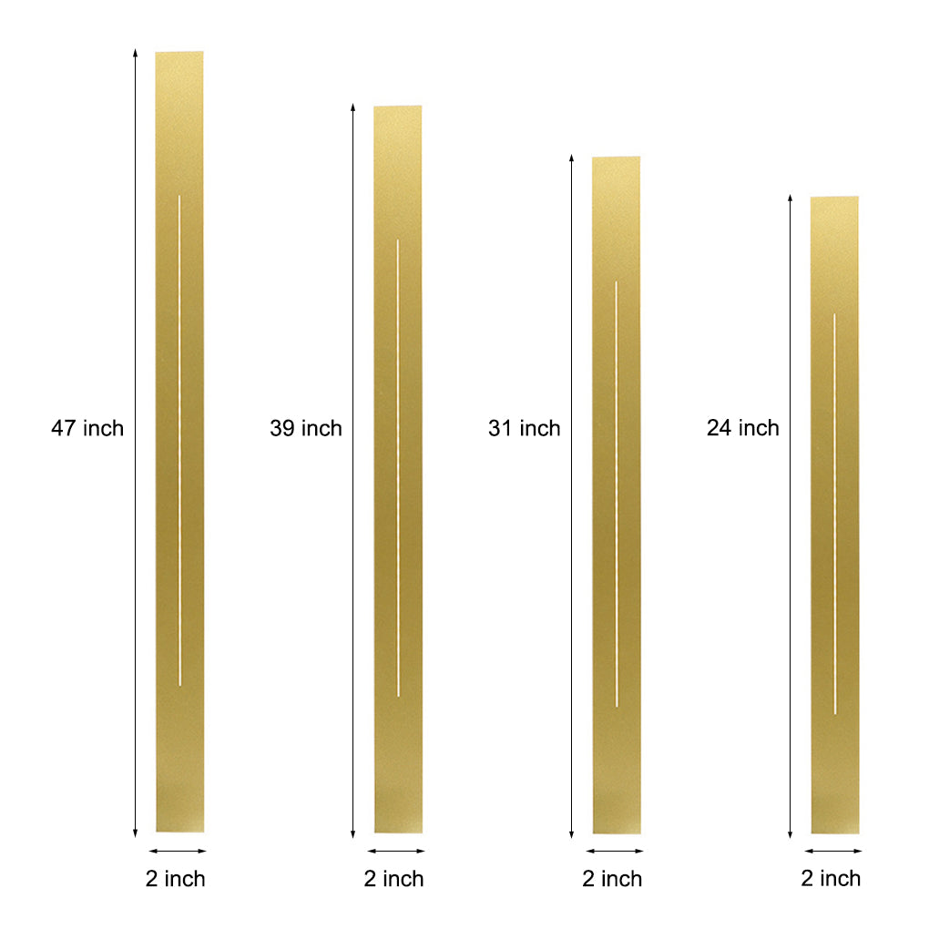 modern led wall sconces with long linear design and three step dimming