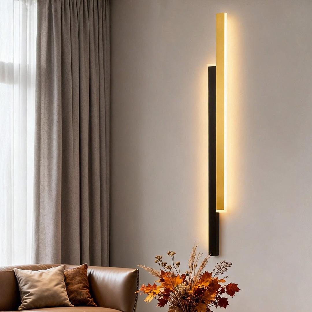 double long led linear wall lamp nordic minimalist design