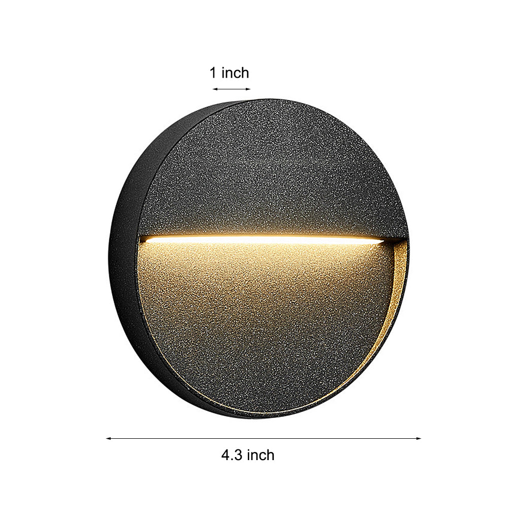 round waterproof outdoor stair lights creative wall sconces for steps and stairways