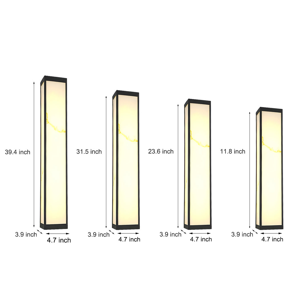led rectangle outdoor wall sconce wall mounted lighting fixture