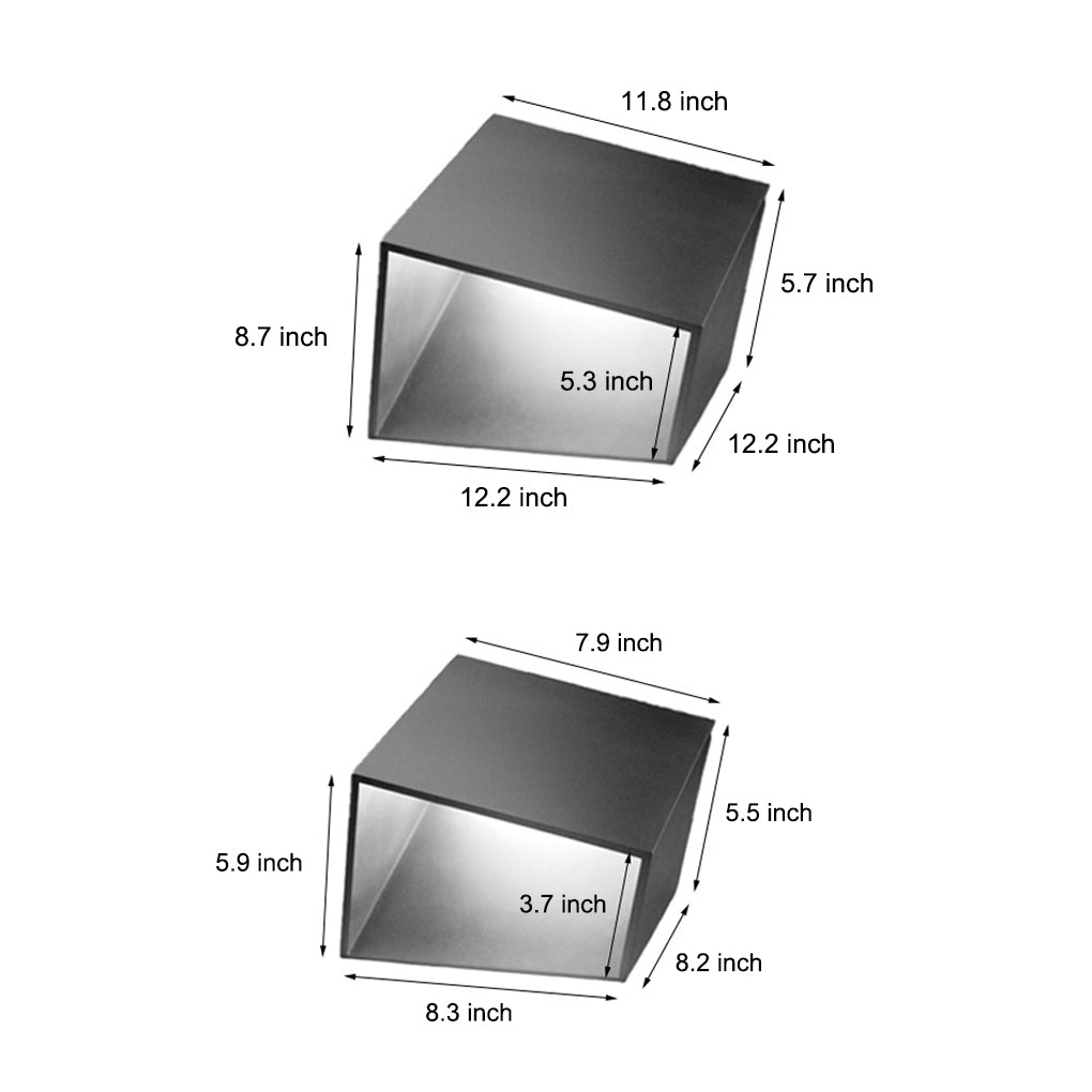 modern geometric outdoor landscape light unique artful cube in stainless steel