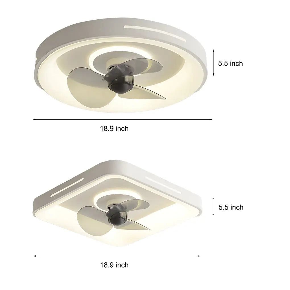 Ultra-Thin Nordic Inverter Ceiling Fan Light - Silent and Intelligent Ceiling Fan Lamp Luxe