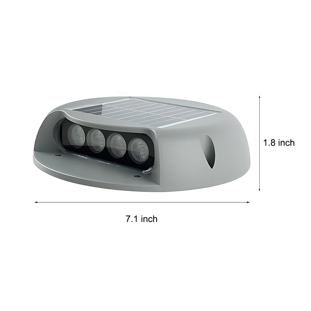 solar led flush mount step lights for wall protection ideal for stairway and landscape lighting