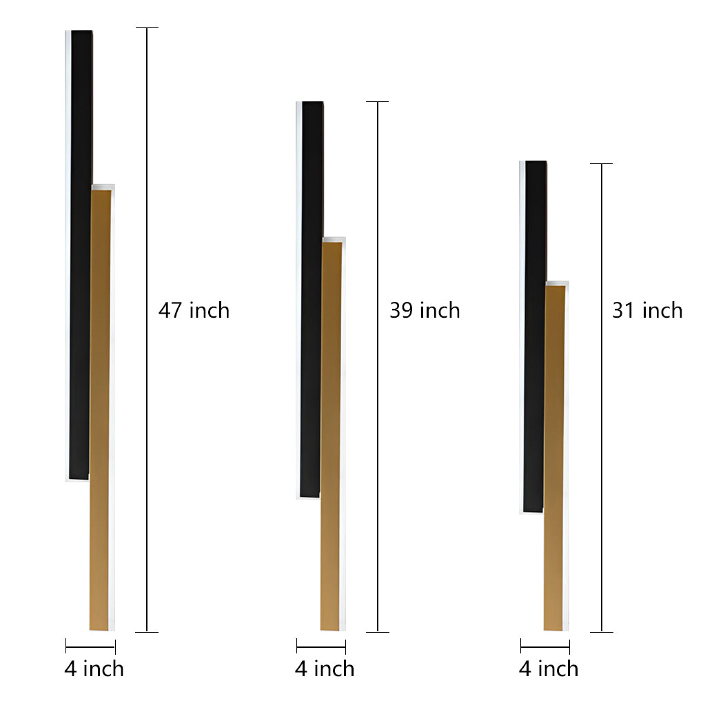 double long led linear wall lamp nordic minimalist design
