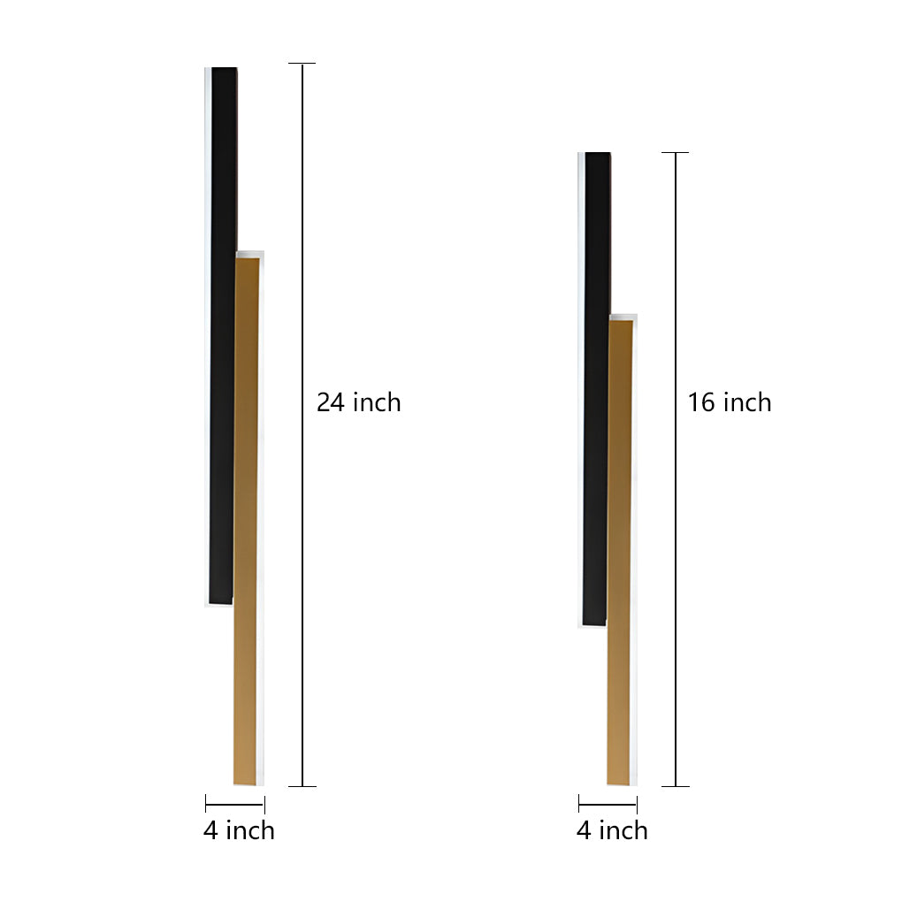double long led linear wall lamp nordic minimalist design