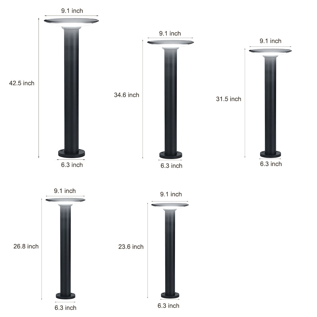 durable outdoor solar pathway lights in an innovative ufo shape