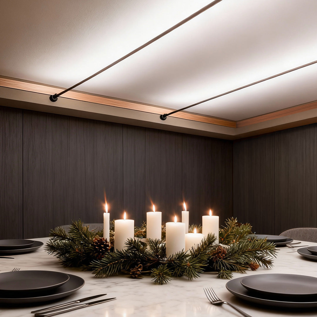 rotatable slim steel skyline linear led ceiling light