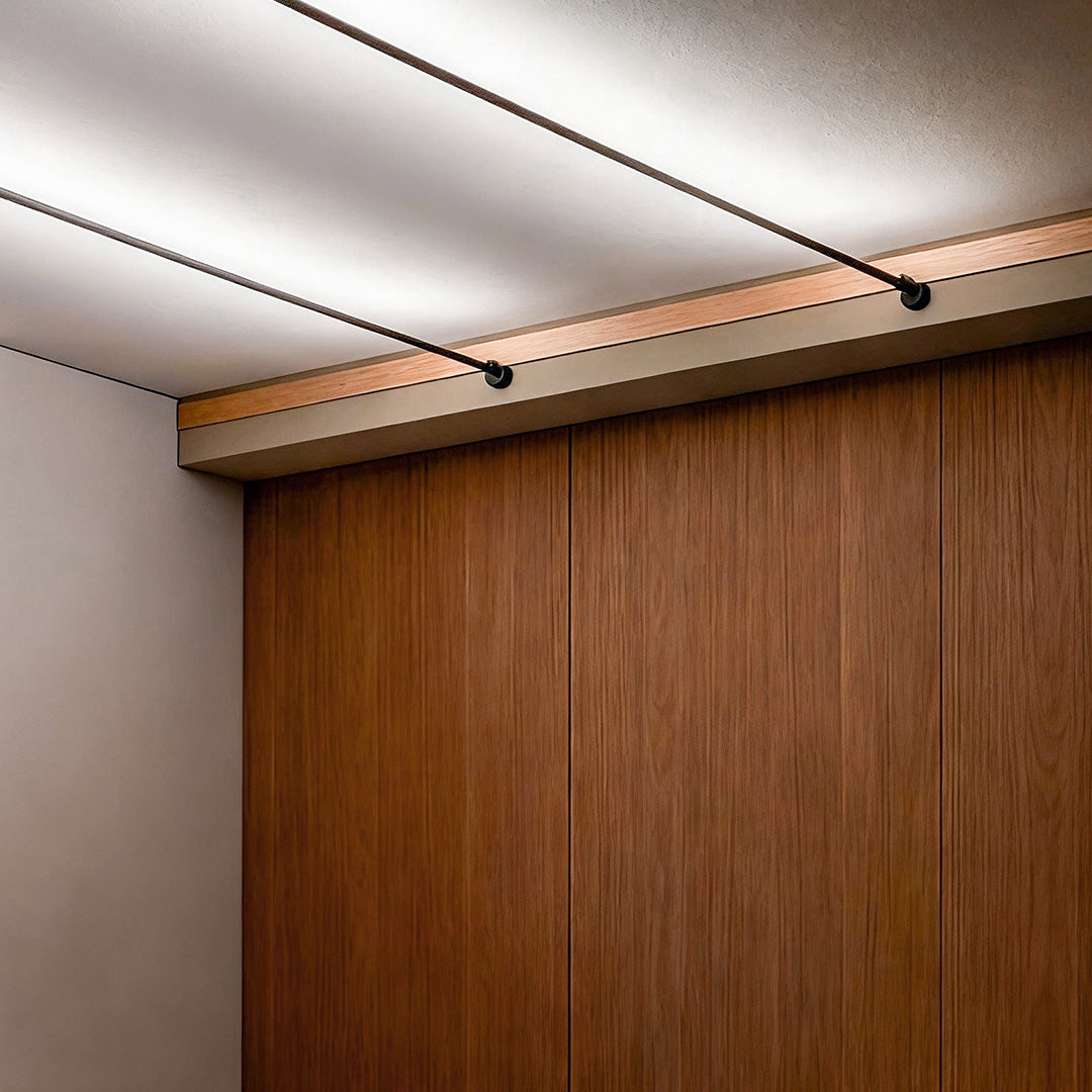 rotatable slim steel skyline linear led ceiling light