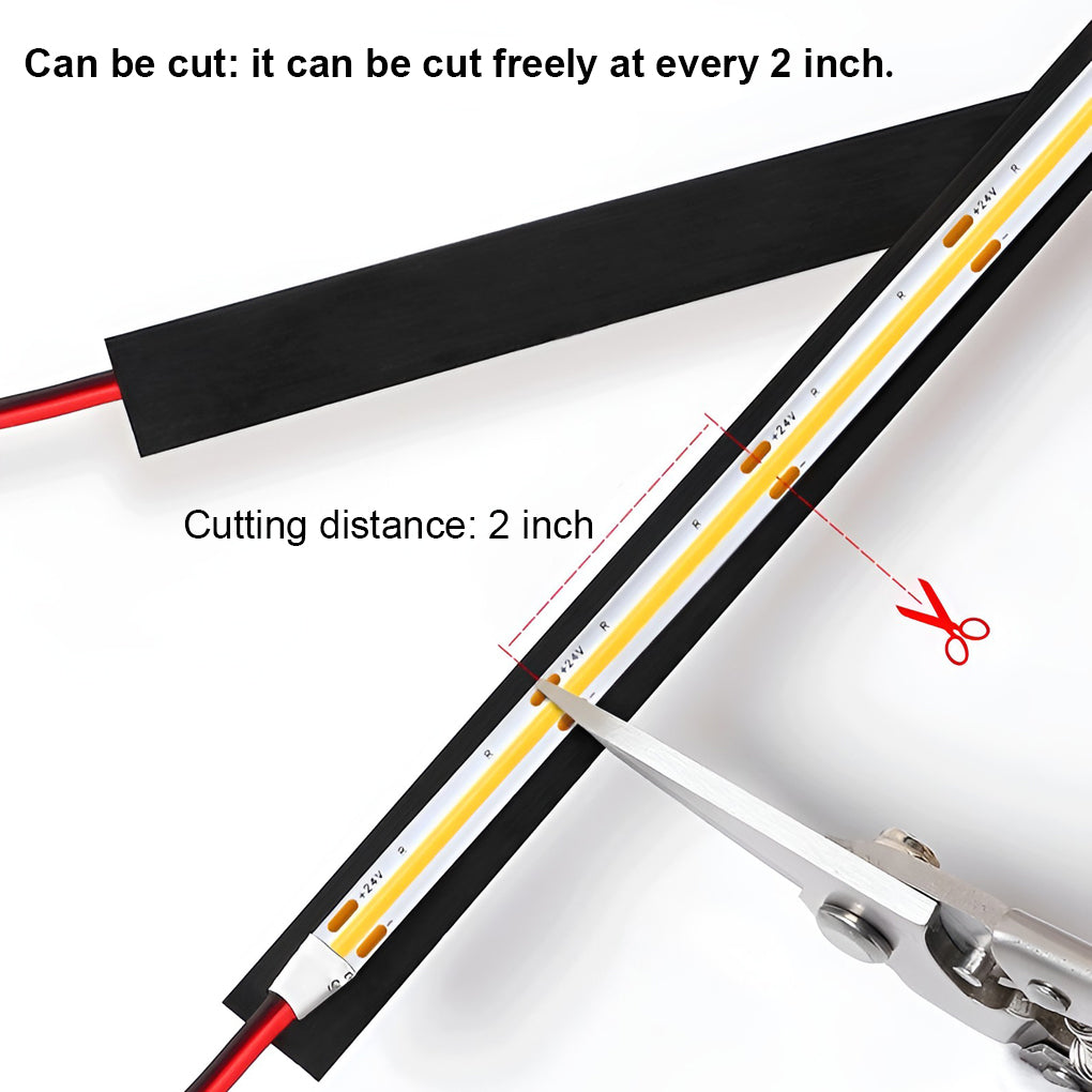 modern led lighting strips with rotatable intelligent dimming cob technology