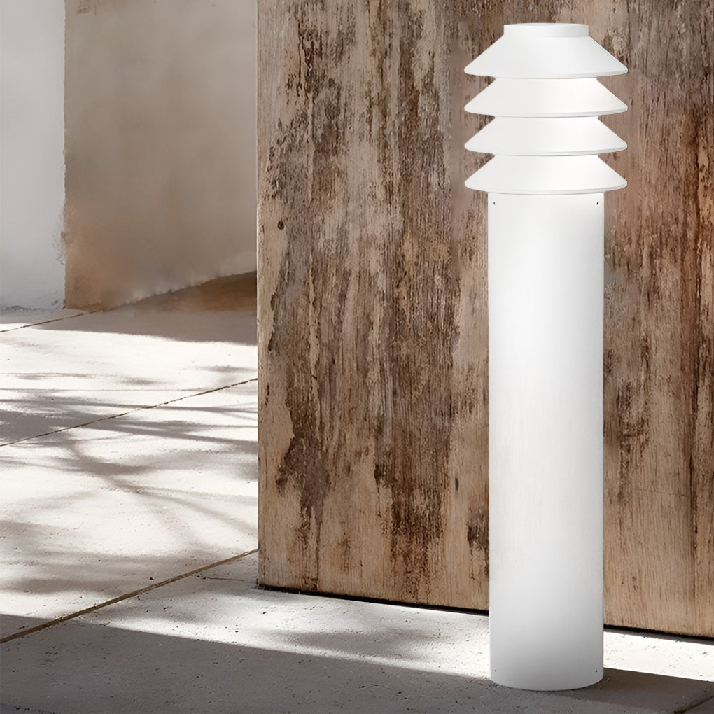 versatile modern aluminum led outdoor cylinder light for garden and pathway illumination
