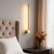 ultra thin black and gold nordic led linear wall lights