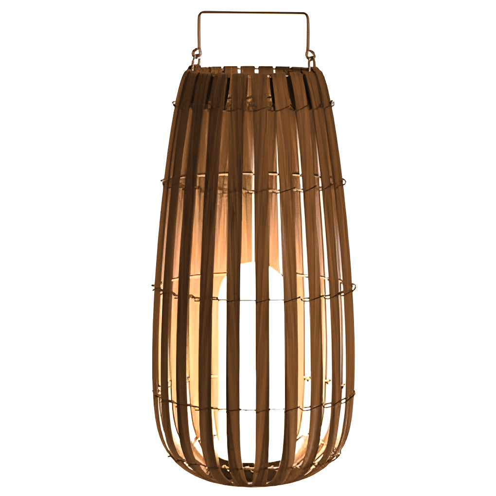 waterproof solar outdoor lights portable led lantern in rattan design