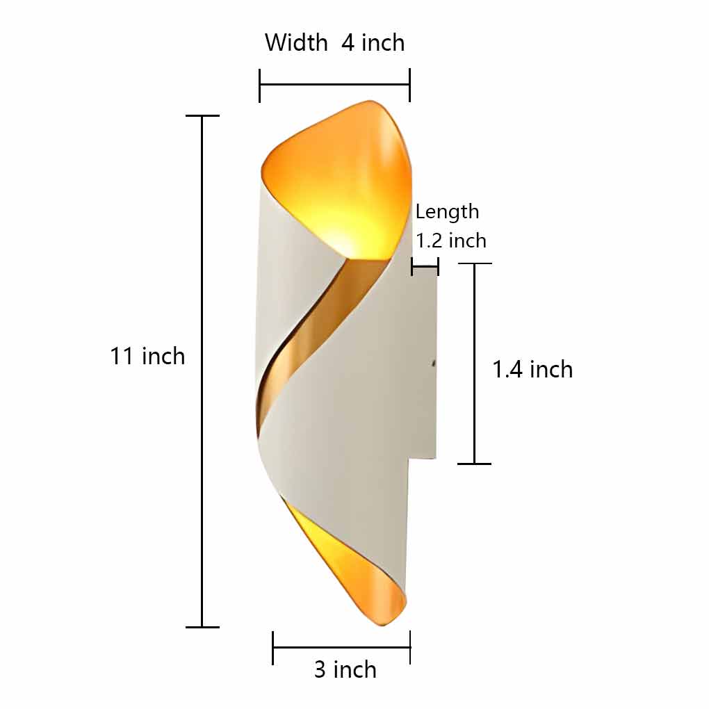 Modern Up/Down Outdoor Wall Sconce — Aluminum & Glass, LED 10W, IP66 Weatherproof, 3"W × 11"H