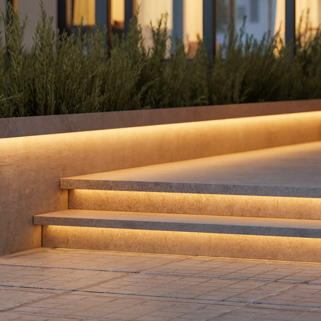 modern flexible strip light 039 waterproof recessed led under tread stair lighting
