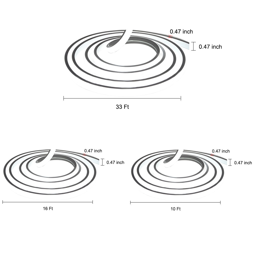 24v waterproof flat led strip lights with recessed silicone for step and deck lighting side emitting design