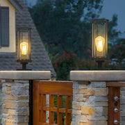 Minimalist Round Outdoor Light — Stainless Steel & Acrylic, E27, IP65, Wall or Post Mount