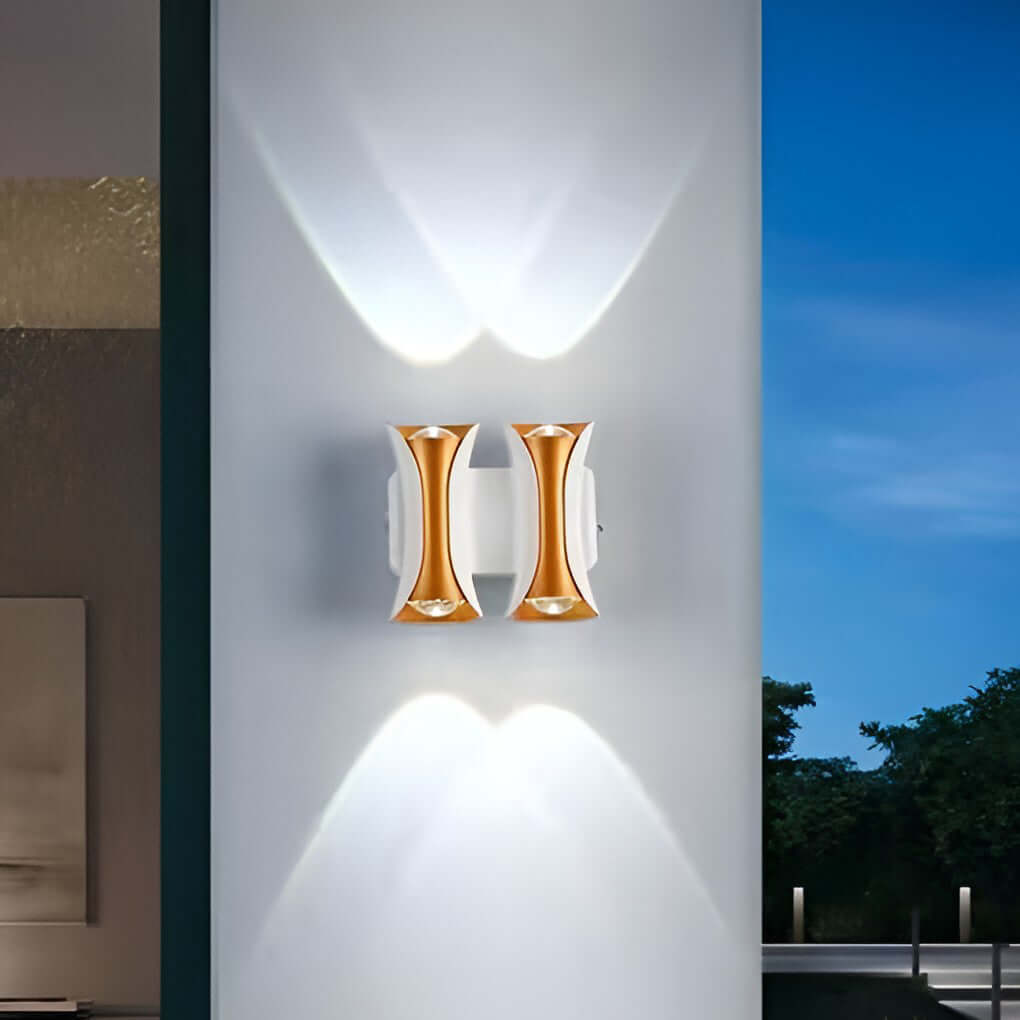 Modern Waterproof LED Up and Down Wall Sconce Lighting for Outdoor Use