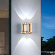 Modern Up/Down Outdoor Wall Sconce — Die-Cast Aluminum & Glass, LED, IP54, 4-Light / 6-Light / 8-Light