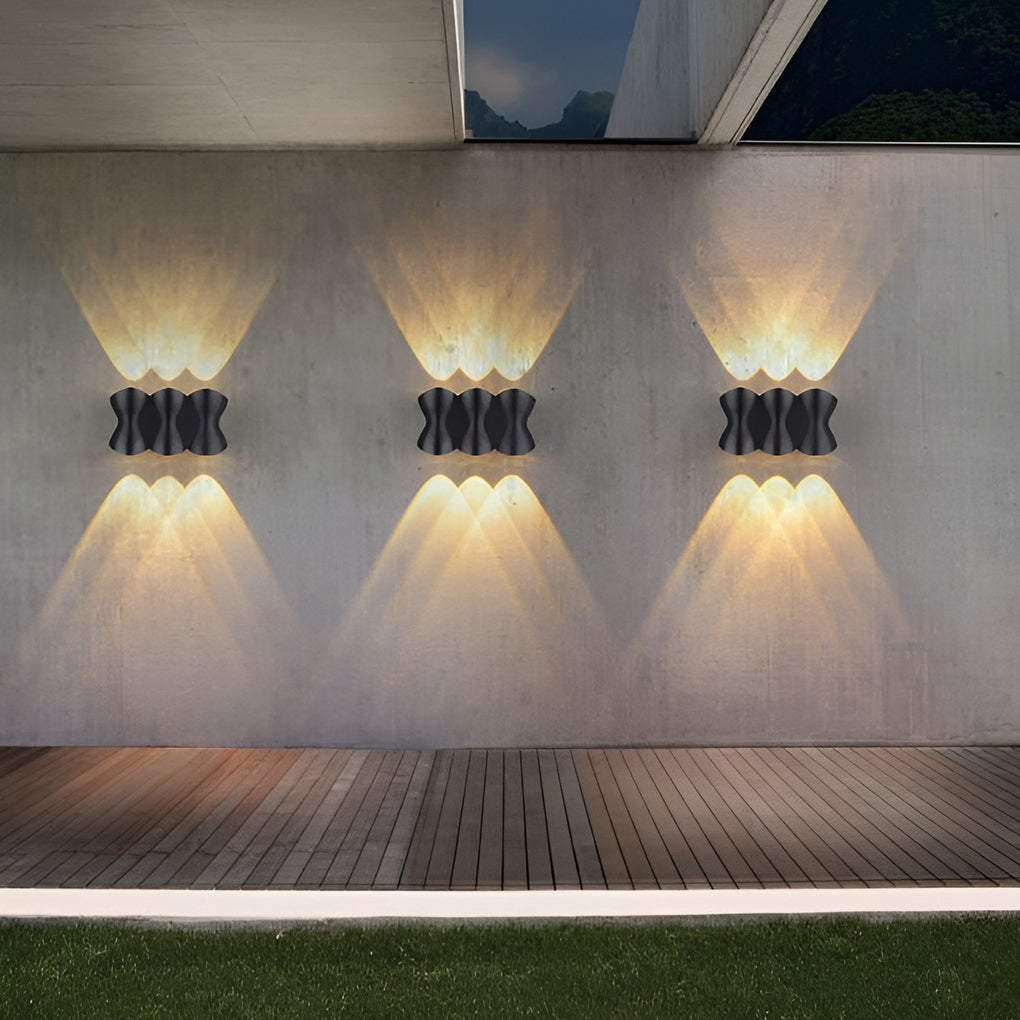 Modern Waterproof LED Up and Down Wall Lamp - Creative Design