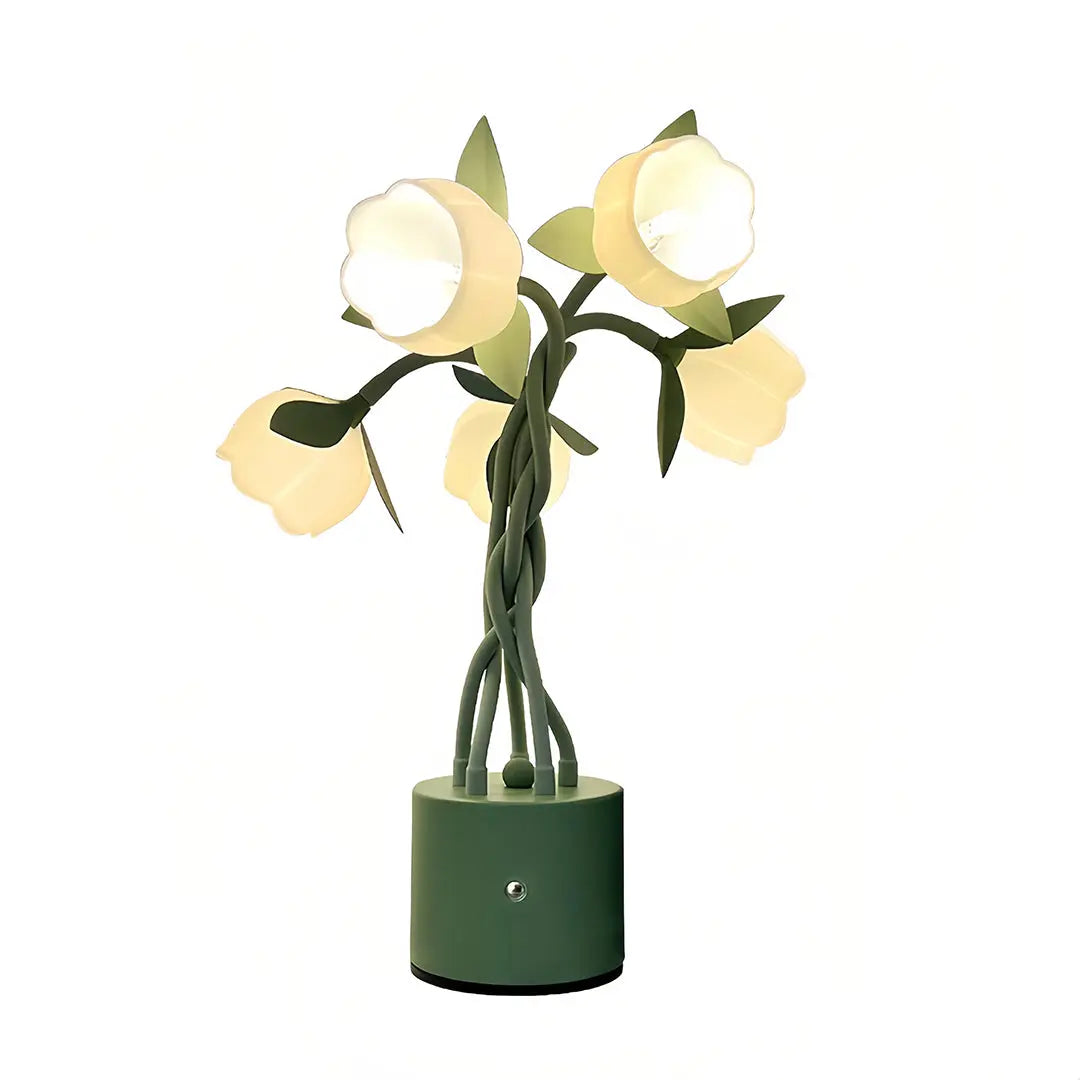 Creative Vintage Green Table Lamps with Flexible Stems - Artistic Design Luxe