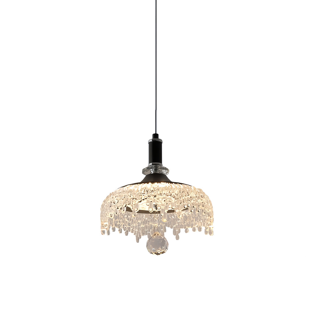 Artistic Mini Pendant Light — Metal Body, Acrylic Shade, French-Inspired Standard or Adjustable