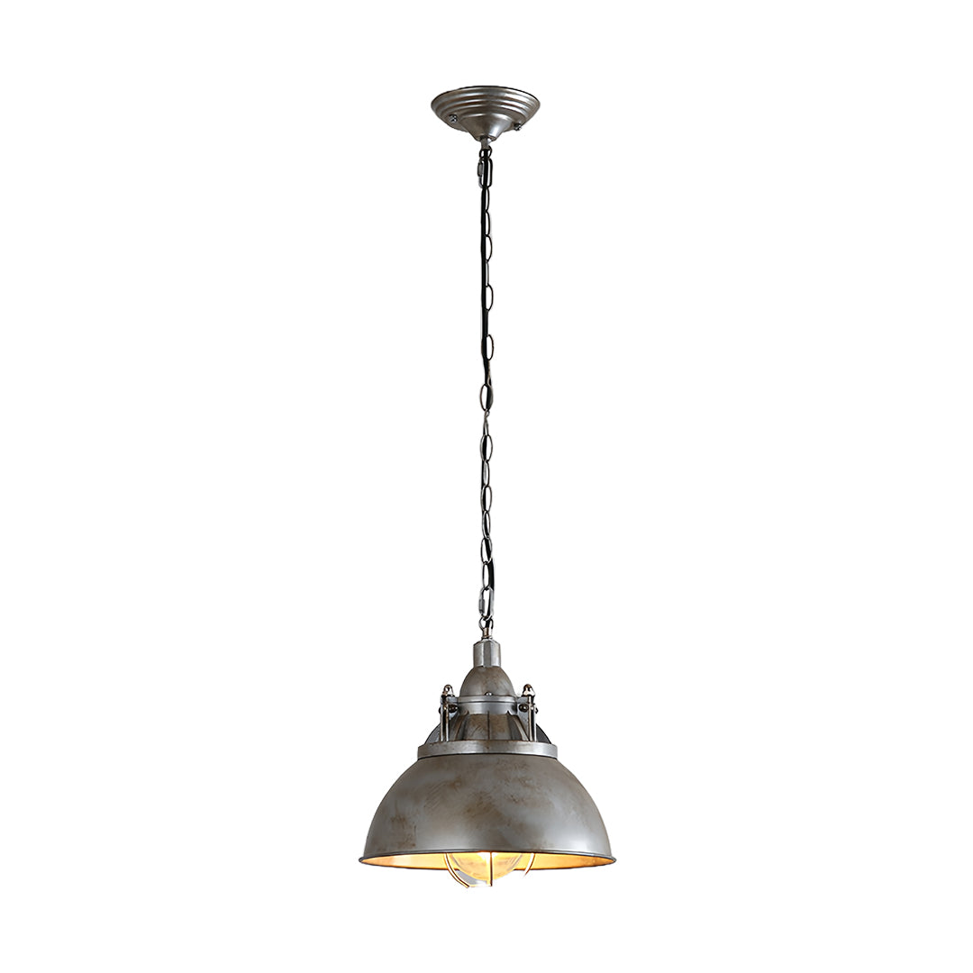 Vintage Industrial Pendant — Aluminum and Glass, E27, 3000K Warm White, Adjustable Chain, 3 Styles