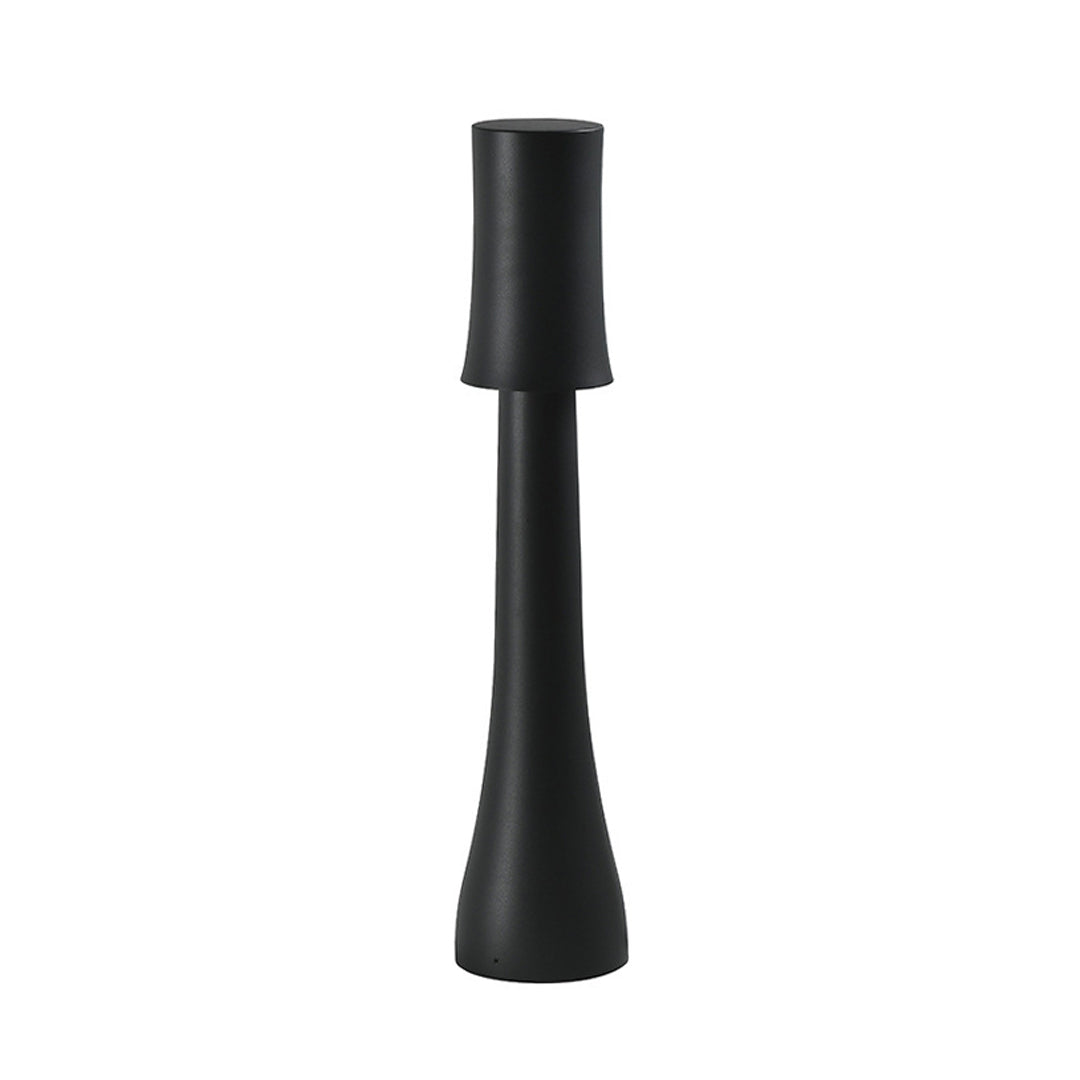 Modern Black Bollard Lawn Pole Light — Aluminum, 10W LED, IP65 Weatherproof, 3000K, Available in 26.6" or 47.2"
