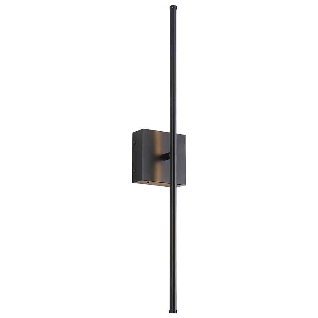 Linear Wall Sconce — Black Iron, USB Rechargeable, 5W LED, 3-Step Dimming (3000K/4000K/6000K), 5200mAh