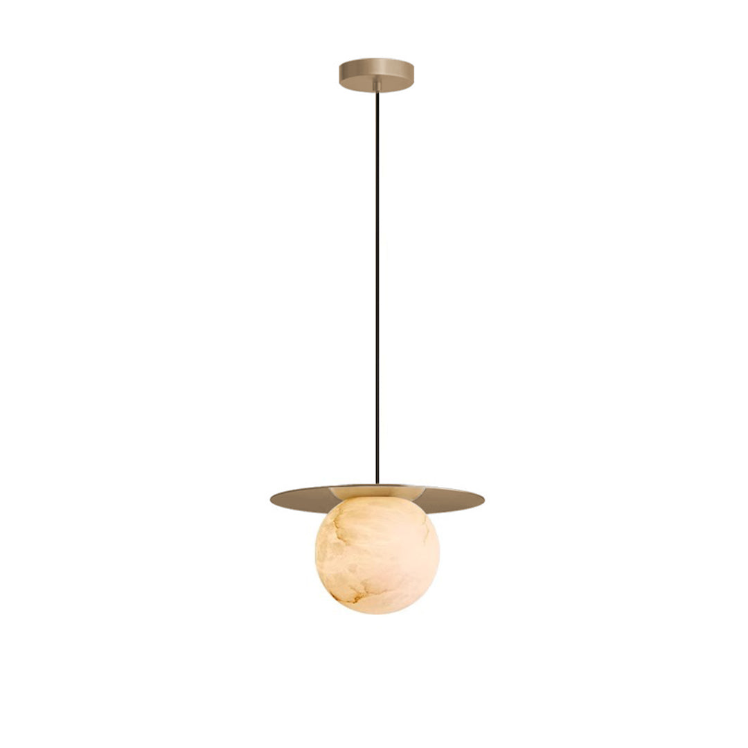 Marble Ball Mini Pendant — Full Copper, Natural Marble Shade, 5W G9, 3000K, Gold or Black