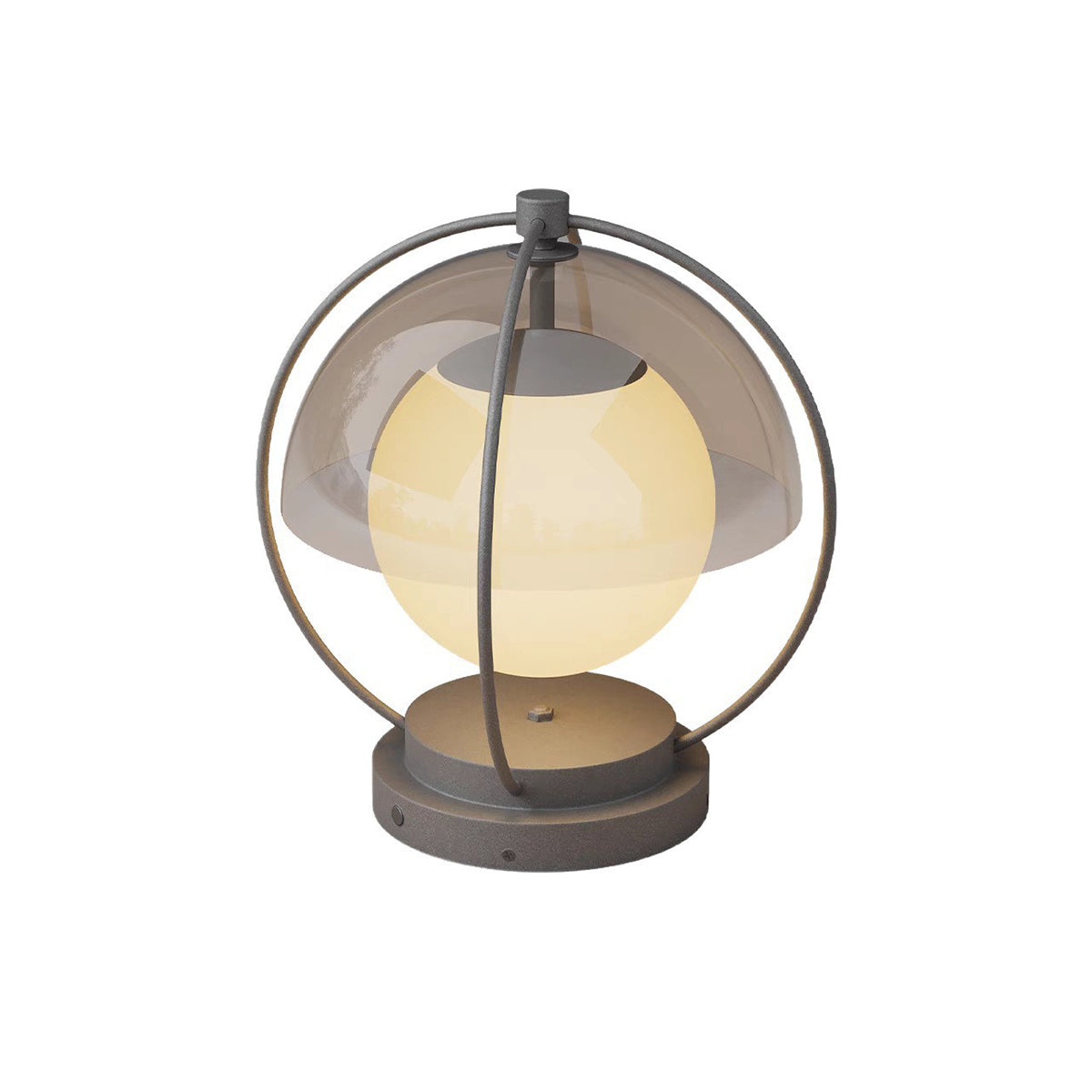 Modern Minimalist Globe Outdoor Pillar Light — Metal & PMMA, LED 3000K, Solar or Hardwired, Weatherproof