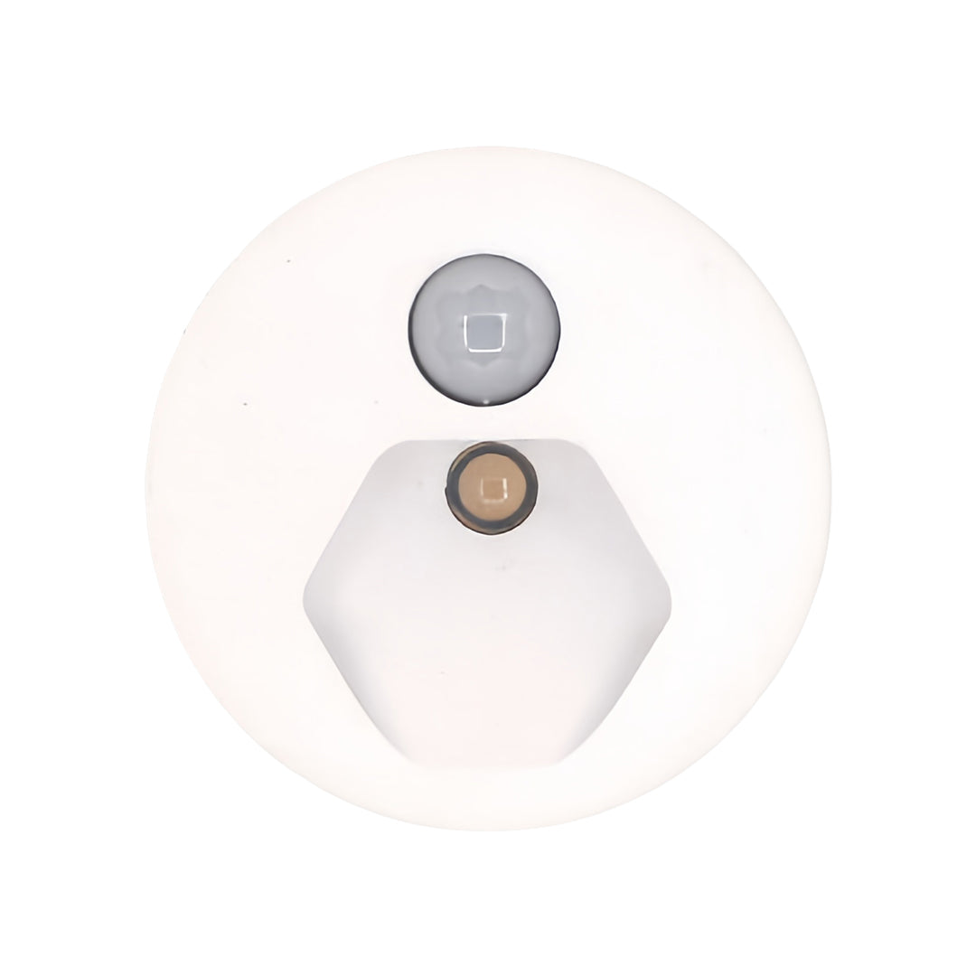 Flush-Mount LED Stair Step Light — Aluminum, 1W 4000K, Infrared Motion Sensor, IP54, Hardwired