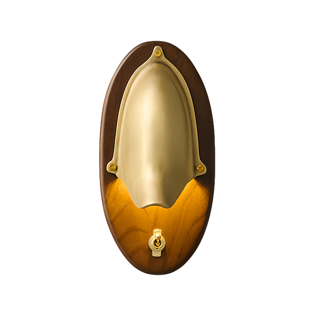 Vintage Brass and White Wax Wood Wall Sconce — Antique Bronze or Silver, G9/G4, 7W Warm White, Hardwired