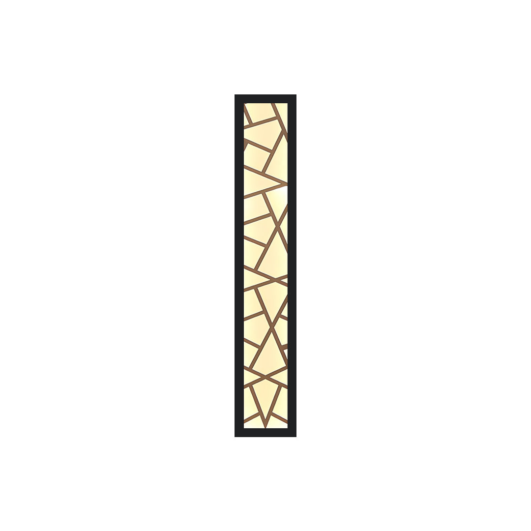 Minimalist Linear Outdoor Wall Sconce — Black Metal, Integrated LED, IP65, 3000K / 4000K / 6000K, 16" to 47"