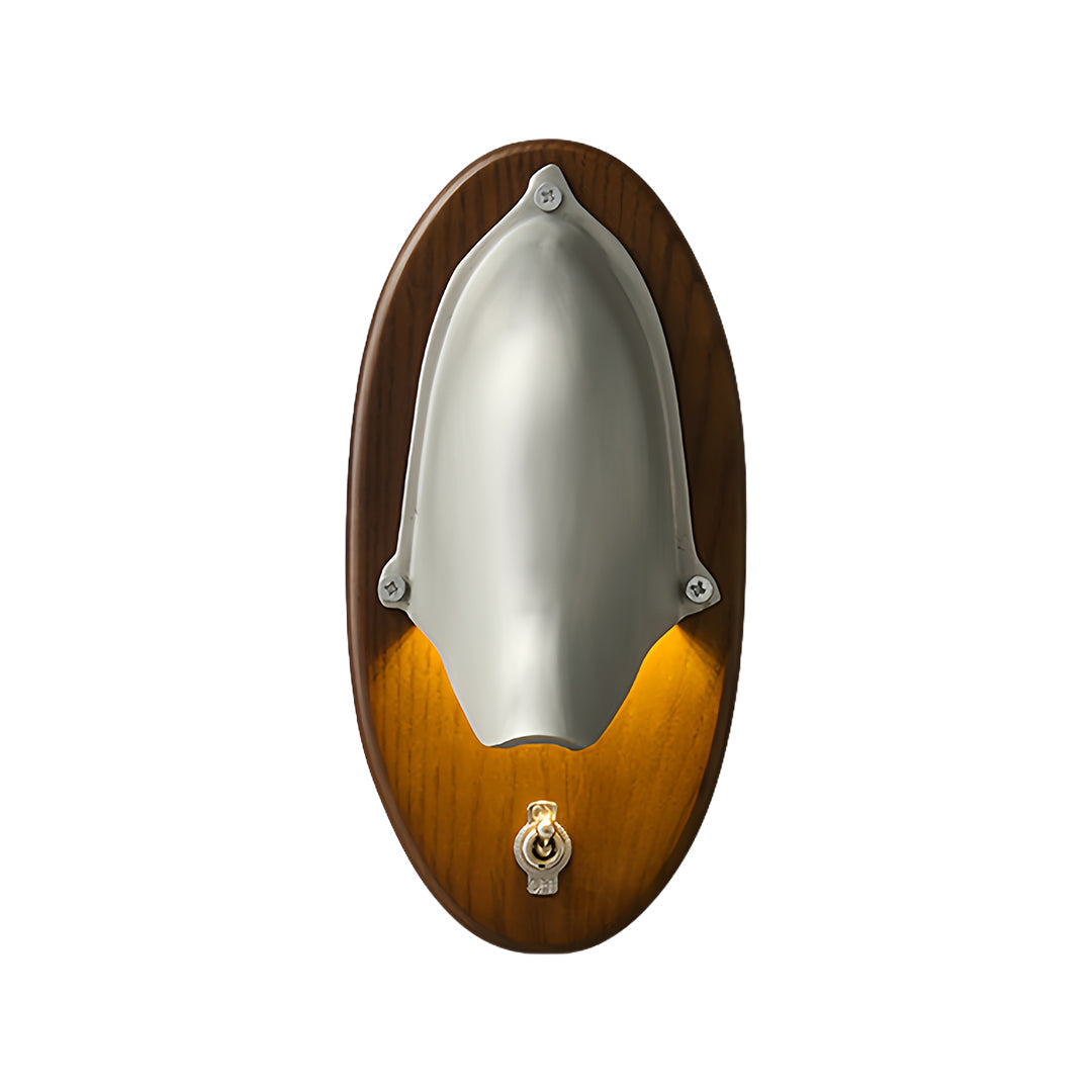 Vintage Brass and White Wax Wood Wall Sconce — Antique Bronze or Silver, G9/G4, 7W Warm White, Hardwired